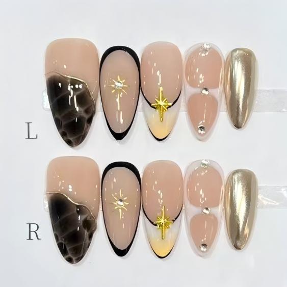 Pink light cross star