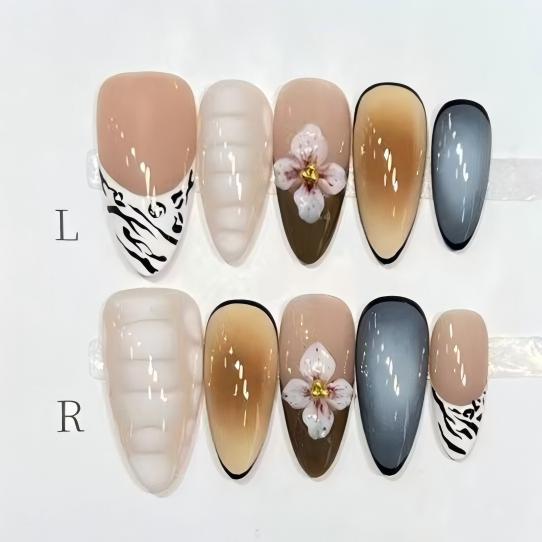 Pink glowing flowers（Moderate length）